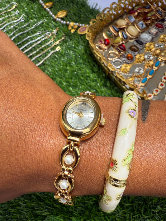 Pearly Girly Watch Bracelet