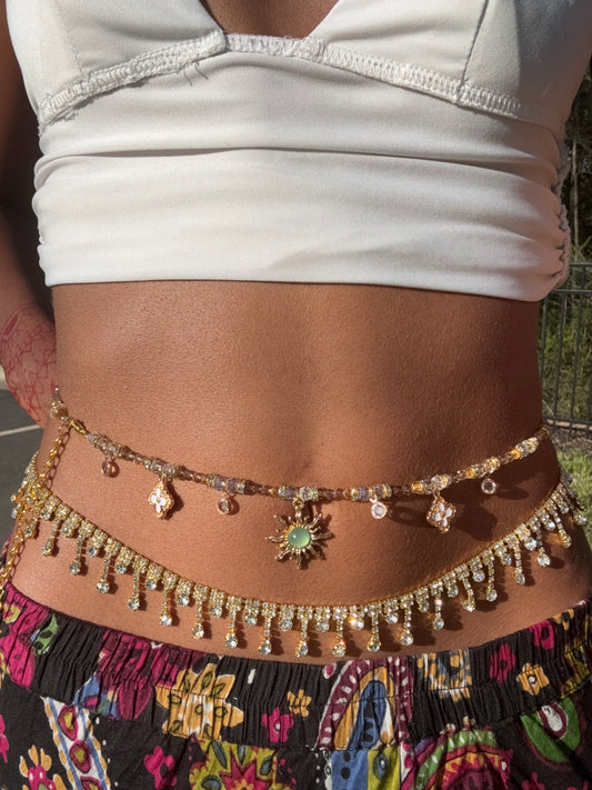 Celtic Bloom Adjustable Waistbead 💚