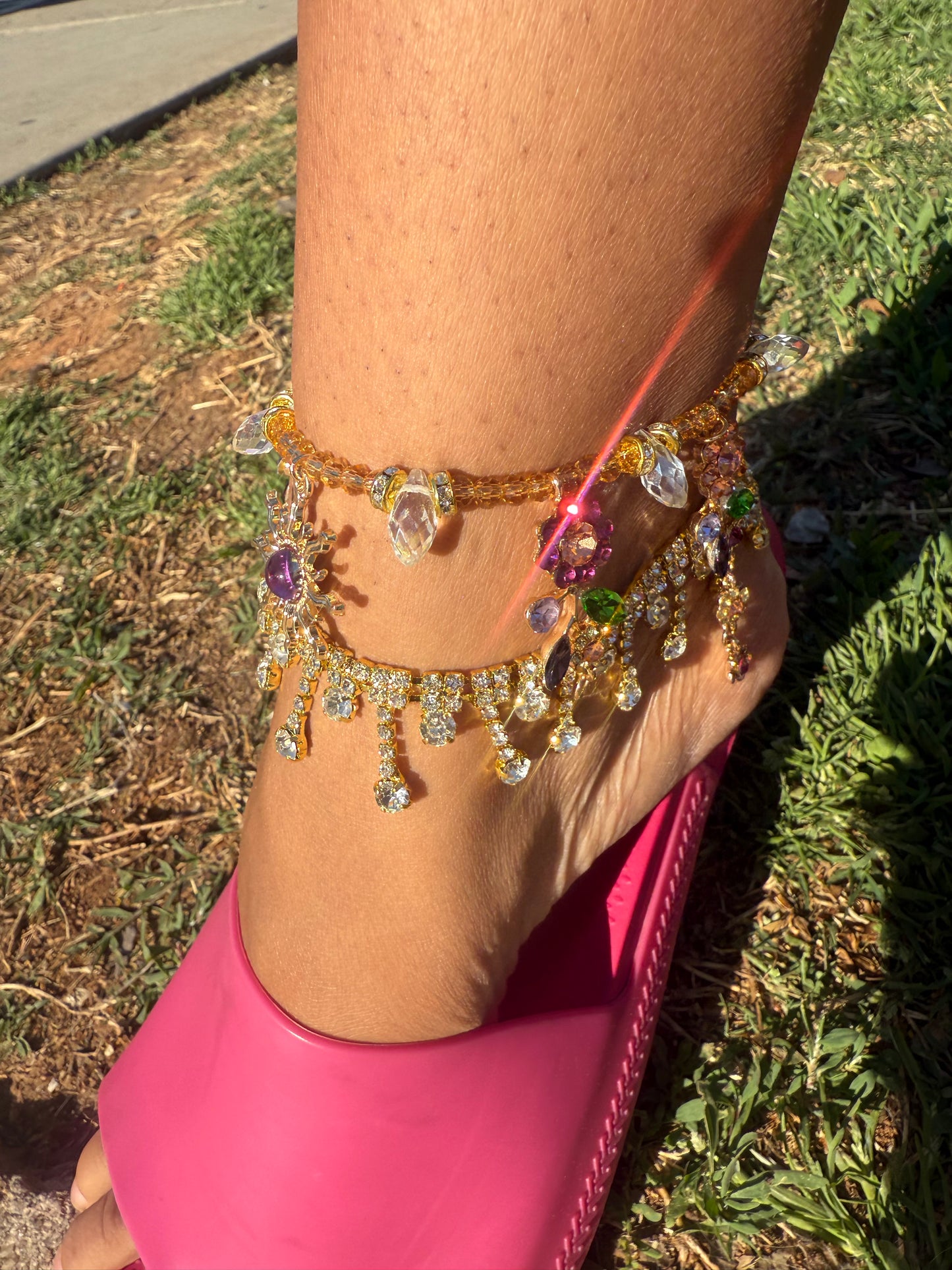 Boho Purple Sun Anklet/Bracelet