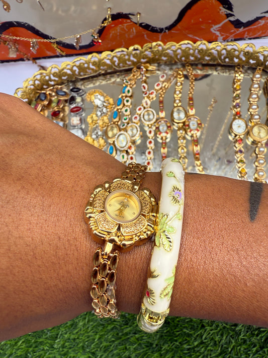 Golden Flower Watch