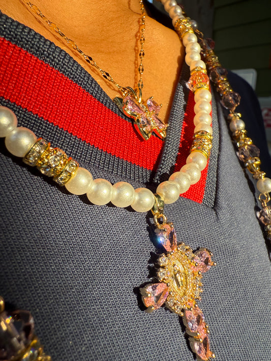 Pink Pearl Blush Necklace