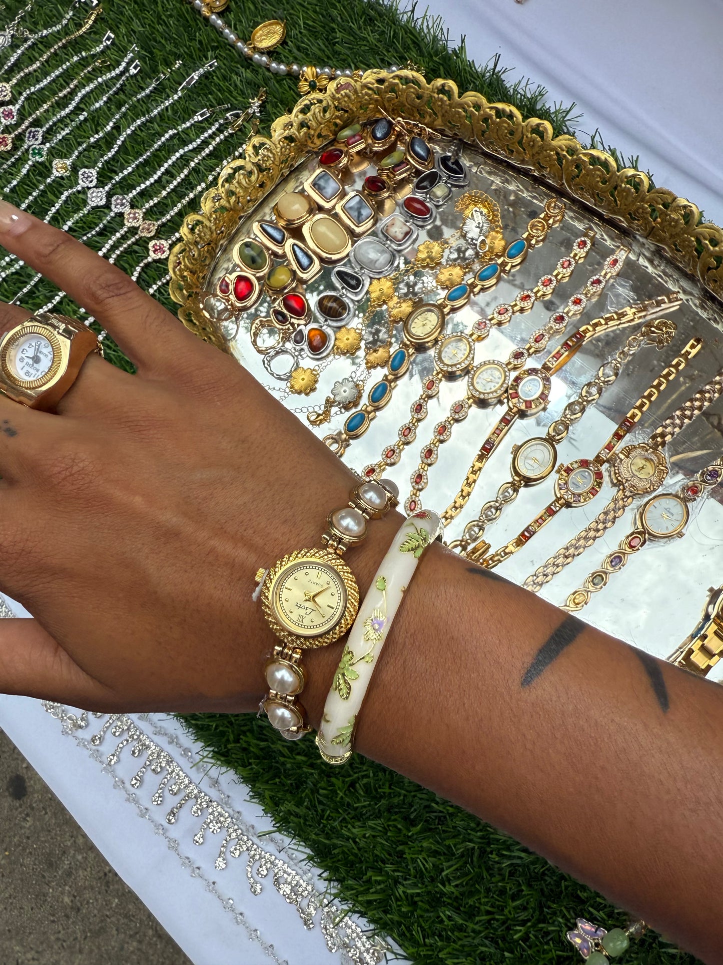 Golden Pearl Watch