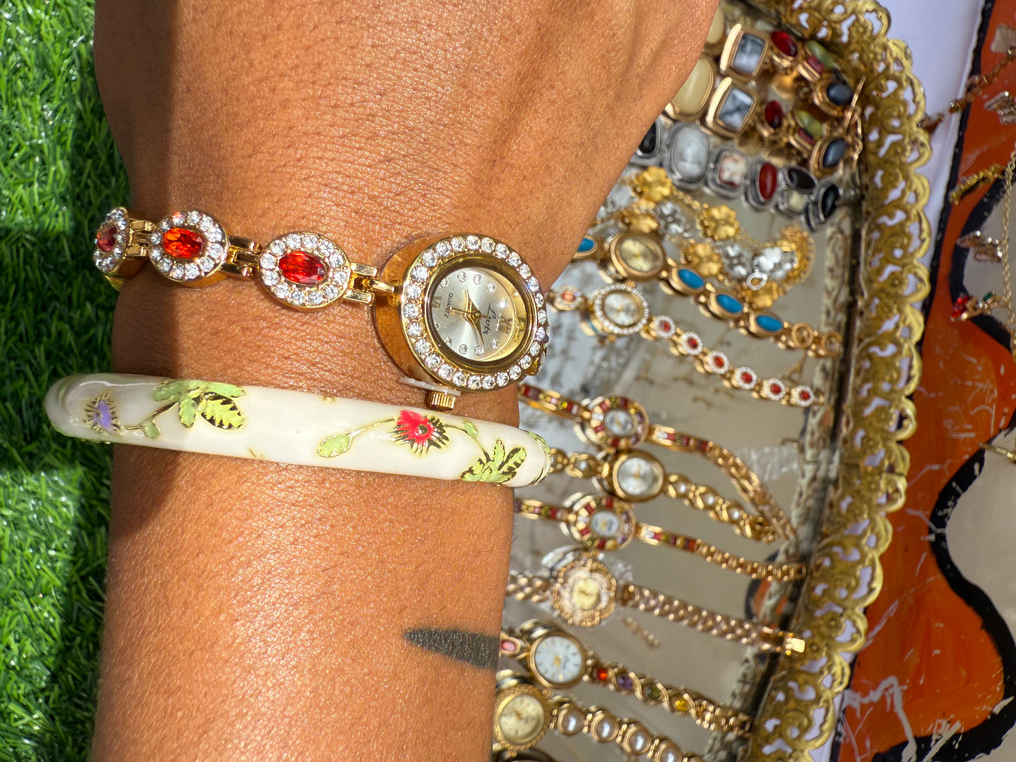 Ruby Echo Gold Watch